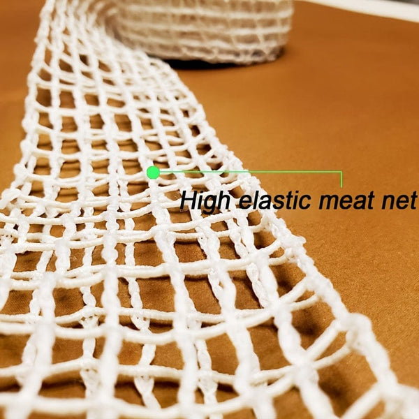 Planet Gates 500cm/196.85in Meat Net 1pc 5m Meat Netting Roll Elastic Ham Sausage Net Butcher's String Hot Dog Sausage Packaging Net Kitchen Accesories Meat Cooking Tool