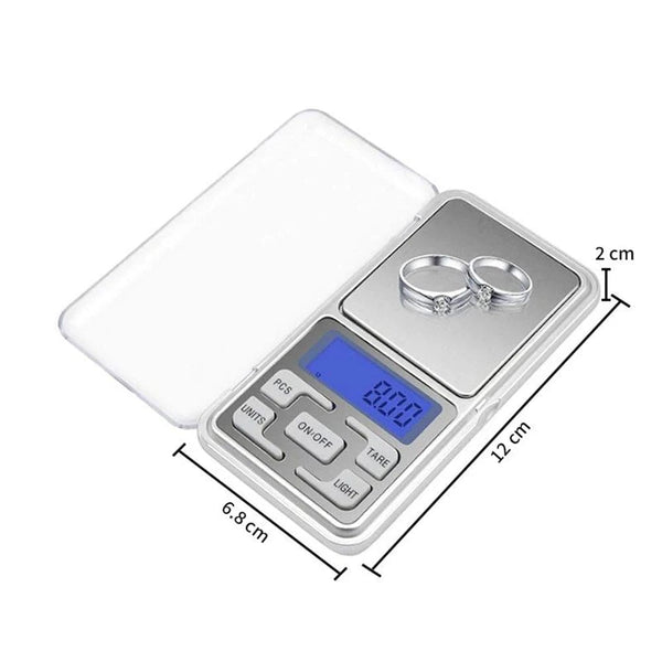Planet Gates 500g 0.01g High Precision Mini Electronic Scale Portable Jewelry Pocket Scale Accuracy Range 500G-0.01G With LCD Display