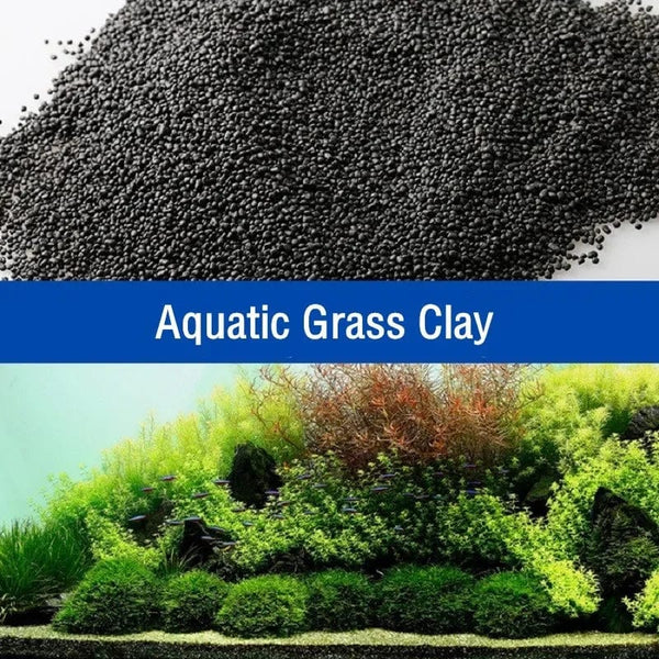 Planet Gates 500g 500g Fish Tank Water Plant Fertility Substrate Sand Aquarium Plant Soil Black Clay Gravel for Natural Planted Water Moss Plants