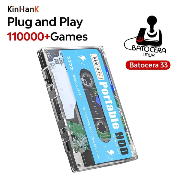 Planet Gates 500g KINHANK Super Console 500G Gaming HDD 100000 Video Games 70 Emulators For DC/MAME/SS/NAOMI/PS2/PS1 Plug and Play Batocera OS