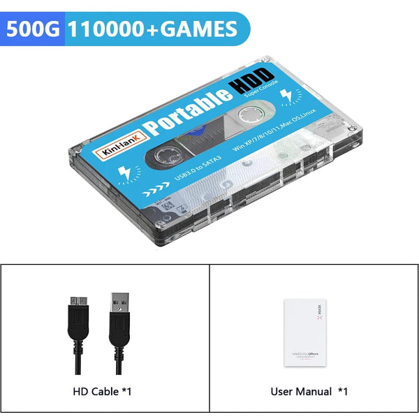Planet Gates 500g KINHANK Super Console 500G Gaming HDD 100000 Video Games 70 Emulators For DC/MAME/SS/NAOMI/PS2/PS1 Plug and Play Batocera OS