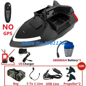 Planet Gates 500M 40GPS Point Remote Control Fishing Boat 2KG Load 6Hours LCD Display GPS Auto Return Cruise 3 Hopper High Speed RC Bait Boat