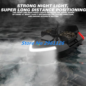 Planet Gates 500M 40GPS Point Remote Control Fishing Boat 2KG Load 6Hours LCD Display GPS Auto Return Cruise 3 Hopper High Speed RC Bait Boat