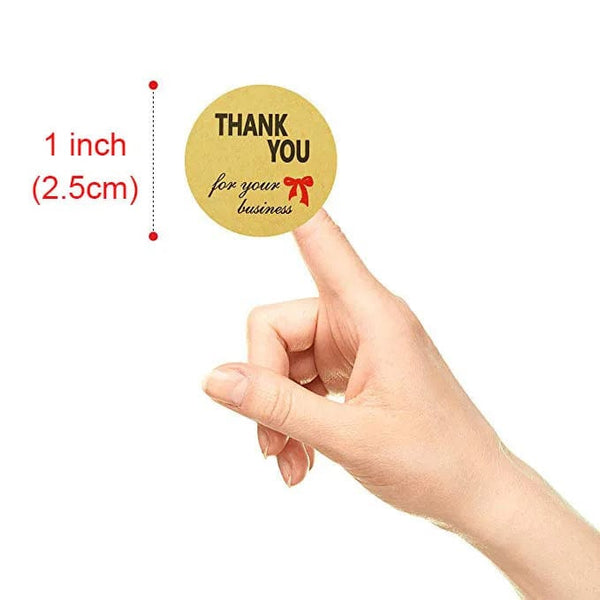 Planet Gates 500PCS 50-500pcs Natural Kraft Paper Thank You Stickers Seal Labes Dog Paw Print 1Inch Gift Packaging Stationery