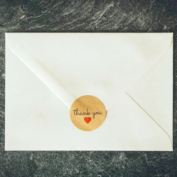 Planet Gates 500PCS 50-500pcs Natural Kraft Paper Thank You Stickers Seal Labes Dog Paw Print 1Inch Gift Packaging Stationery