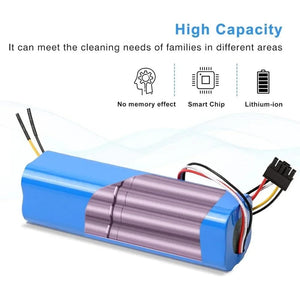 Planet Gates 5090-12800mAh / Poland Aleaivy 12800mAh Li-ion Battery for CECOTEC CONGA 4090 5090 3090 1690 1890 2090 Robot Vacuum Cleaner 14.4V 18650 Battery Packs