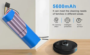 Planet Gates 5090-12800mAh / Poland Aleaivy 12800mAh Li-ion Battery for CECOTEC CONGA 4090 5090 3090 1690 1890 2090 Robot Vacuum Cleaner 14.4V 18650 Battery Packs
