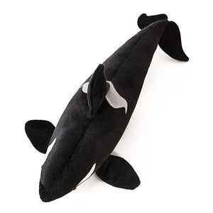 Planet Gates 50cm-130cm Lifelike Orcinus Orca Black Whale Plush Toys Big Fish Cloth Doll Shark Stuffed Sea Animals Children Birthday Gift