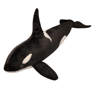 Planet Gates 50cm-130cm Lifelike Orcinus Orca Black Whale Plush Toys Big Fish Cloth Doll Shark Stuffed Sea Animals Children Birthday Gift