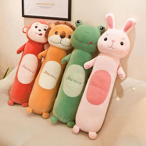 Planet Gates 50cm Cute Rabbit Pillow Plush Toy Lion Monkey Frog  Animal Long Leg Sleeping Cushion Doll To Children Birthday Christmas Gift