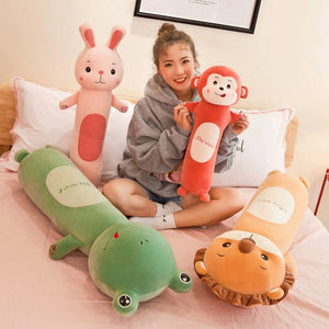 Planet Gates 50cm Cute Rabbit Pillow Plush Toy Lion Monkey Frog  Animal Long Leg Sleeping Cushion Doll To Children Birthday Christmas Gift