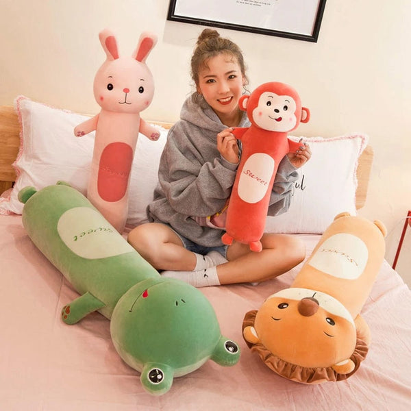 Planet Gates 50cm Cute Rabbit Pillow Plush Toy Lion Monkey Frog  Animal Long Leg Sleeping Cushion Doll To Children Birthday Christmas Gift