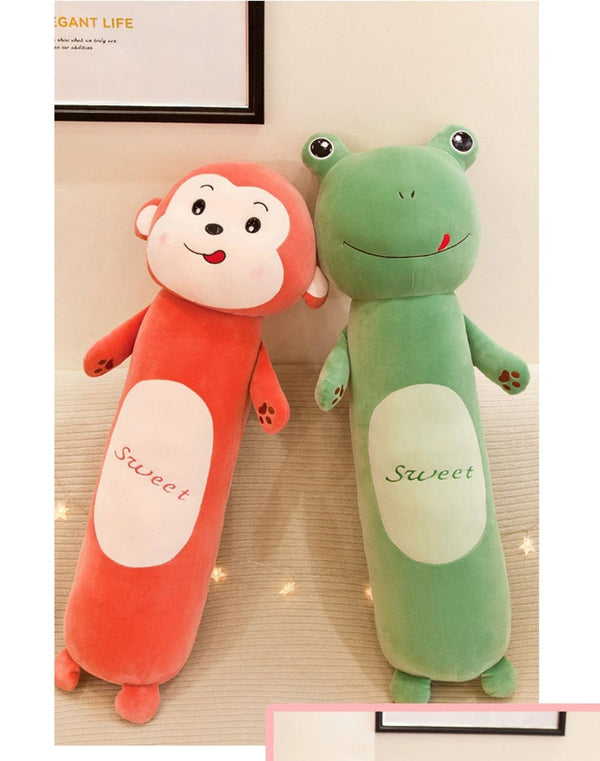 Planet Gates 50cm Cute Rabbit Pillow Plush Toy Lion Monkey Frog  Animal Long Leg Sleeping Cushion Doll To Children Birthday Christmas Gift