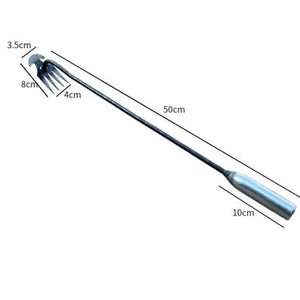 Planet Gates 50CM Manganese Steel Garden Weeders Grass Rooting Loose Soil Hand Weeding Removal Puller Multifunctional Weeder Gardening Tools