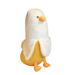 Planet Gates 50CM Peeled Banana Plush Toy Cute Anxiety Make A Friend Duck Throw Pillow  Doll Send Children Christmas Birthday Presents