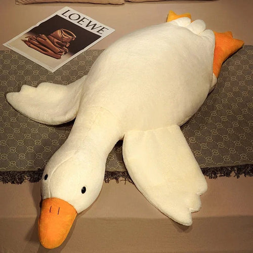Planet Gates 50CM / WHITE Gaint White Goose Plush Toy Super Soft Goose Stuffed Animals Plushie Huging Pillow Yellow Duck Peluche Birthday Gifts for Kids