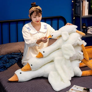 Planet Gates 50CM / WHITE Gaint White Goose Plush Toy Super Soft Goose Stuffed Animals Plushie Huging Pillow Yellow Duck Peluche Birthday Gifts for Kids