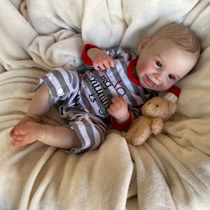 Planet Gates 50cm Whole Body Silicone Vinyl With Painted Hair Harper Bebe Reborn Boy and Girl Handmade Visible Veins Doll Christmas Gift