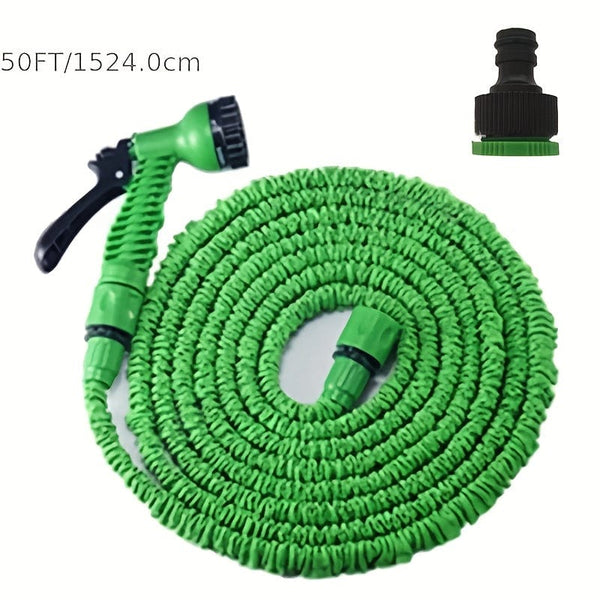 Planet Gates 50FT / 1pc 1pc, Garden Hose Can Be Stretched And Flexible Plastic Hose Car Wash Water Gun 25ft/50ft/100ft,