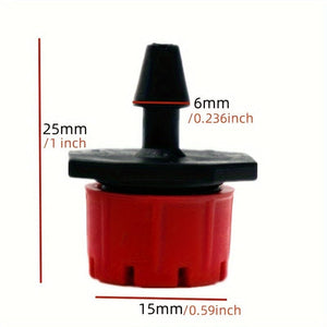 Planet Gates 50m Pipe Watering Set 1 Pack, Garden Drip Irrigation Kit, 164FT/50M Greenhouse Micro Automatic Drip Irrigation System Kit With 1/4 Inch Blank Distribution Tubing Hose Adjustable Patio Misting Nozzle Emitters Sprinkler Barbed Fittings