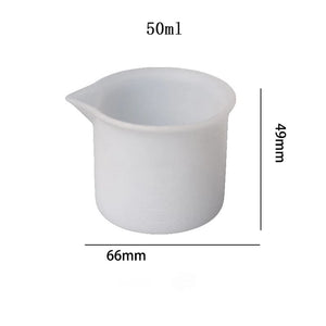 Planet Gates 50ml Cup 1Pcs Pour Split Cup Silicone Epoxy Mix For Paint Pouring Cups DIY Resin Tool Epoxy Resin Acrylic Paint Resin Mold Jewelry Making Tool