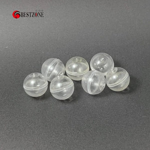 Planet Gates 50Pcs 0.59Inch Mini 15MM Very Small Clear Transparency Plastic PS Capsule Toy Surprise Ball Tiny Container Making Things Model