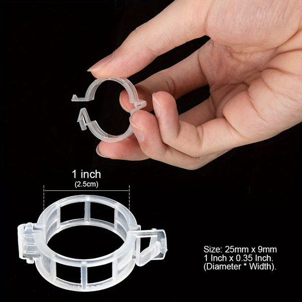 Planet Gates 50pcs/100pcs, Tomato Clips, Plastic Trellis Clips, Plant Support Clips, Grape Vine Tomato Vine Vegetables Plants Garden Support Clips To Grow Upright Makes Plants Healthier