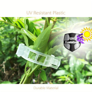 Planet Gates 50pcs/100pcs, Tomato Clips, Plastic Trellis Clips, Plant Support Clips, Grape Vine Tomato Vine Vegetables Plants Garden Support Clips To Grow Upright Makes Plants Healthier