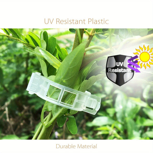 Planet Gates 50pcs/100pcs, Tomato Clips, Plastic Trellis Clips, Plant Support Clips, Grape Vine Tomato Vine Vegetables Plants Garden Support Clips To Grow Upright Makes Plants Healthier