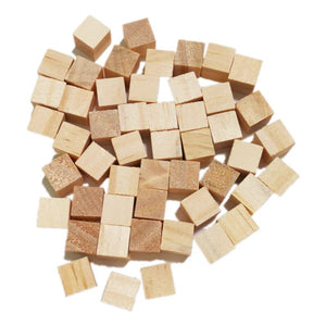 Planet Gates 50pcs 10mm Unfinished Wooden Cubes Wooden Square Blocks Ornaments for Crafts Alphabet Blocks Number Cubes or Puzzles Making