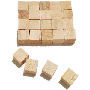 Planet Gates 50pcs 10mm Unfinished Wooden Cubes Wooden Square Blocks Ornaments for Crafts Alphabet Blocks Number Cubes or Puzzles Making
