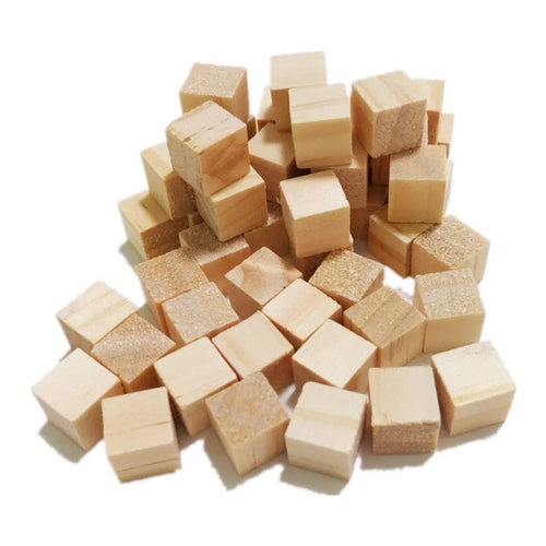 Planet Gates 50pcs 10mm Unfinished Wooden Cubes Wooden Square Blocks Ornaments for Crafts Alphabet Blocks Number Cubes or Puzzles Making
