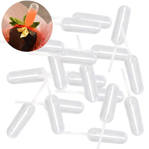 Planet Gates 50pcs 4ml Mini Plastic Squeeze Transfer Pipettes Dropper Disposable Pipettes For Ice Cream Strawberry Cupcake