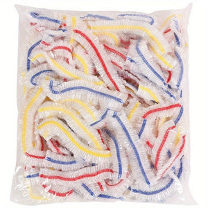 Planet Gates 50pcs 50/100/pcs, Protective Covers, Reusable Elastic Food Bowl Protective Covers, Stretchable Food Cover, Suitable For Different Sizes Bowls And Plates