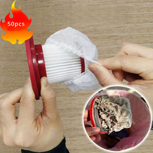 Planet Gates 50pcs 50pc/100pcs, Disposable Vacuum Cleaner Filter Element, Universal Non-Woven Fabric Filter Accessories For Vacuum Cleaner
