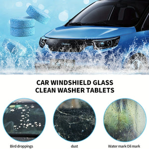 Planet Gates 50pcs 50pcs Effervescent Windshield Cleaner Tablets - Instantly Clean Your Car Windows & Kitchen Glass!