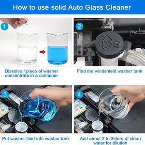Planet Gates 50pcs 50pcs Effervescent Windshield Cleaner Tablets - Instantly Clean Your Car Windows & Kitchen Glass!