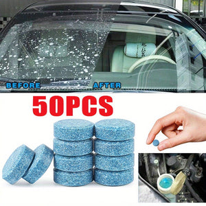 Planet Gates 50pcs 50pcs Effervescent Windshield Cleaner Tablets - Instantly Clean Your Car Windows & Kitchen Glass!