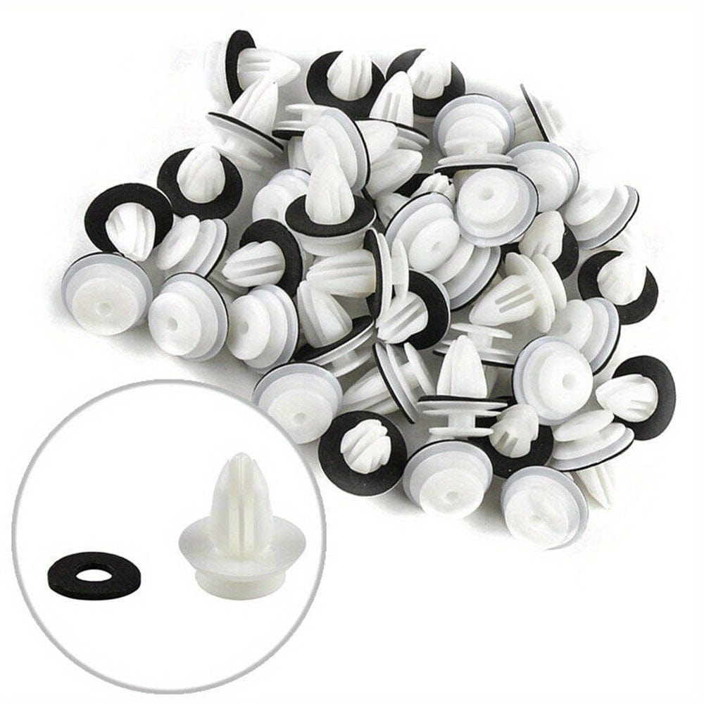 Planet Gates 50pcs 50pcs Universal Auto Fastener Clips Retaining Door Panel Clips Bumper Clips Interior Fender Screw Rivet Fastener Fastener Clips