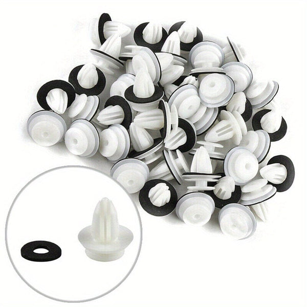 Planet Gates 50pcs 50pcs Universal Auto Fastener Clips Retaining Door Panel Clips Bumper Clips Interior Fender Screw Rivet Fastener Fastener Clips
