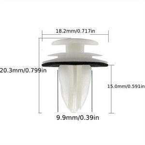 Planet Gates 50pcs 50pcs Universal Auto Fastener Clips Retaining Door Panel Clips Bumper Clips Interior Fender Screw Rivet Fastener Fastener Clips