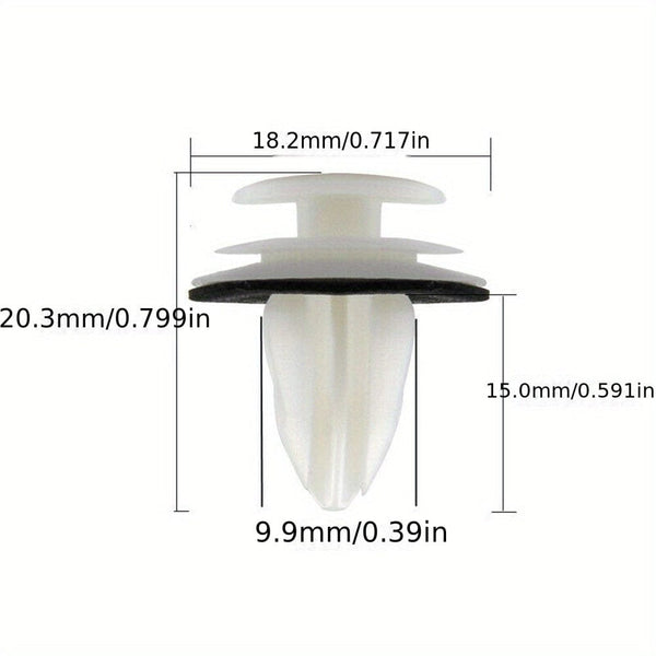 Planet Gates 50pcs 50pcs Universal Auto Fastener Clips Retaining Door Panel Clips Bumper Clips Interior Fender Screw Rivet Fastener Fastener Clips