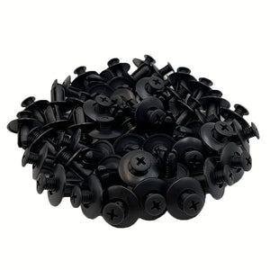 Planet Gates 50pcs 50pcs Universal Type Car Snapback Fender Leaf Plate Trunk Car Snap Plastic Expansion Screw Snapback