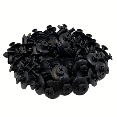 Planet Gates 50pcs 50pcs Universal Type Car Snapback Fender Leaf Plate Trunk Car Snap Plastic Expansion Screw Snapback