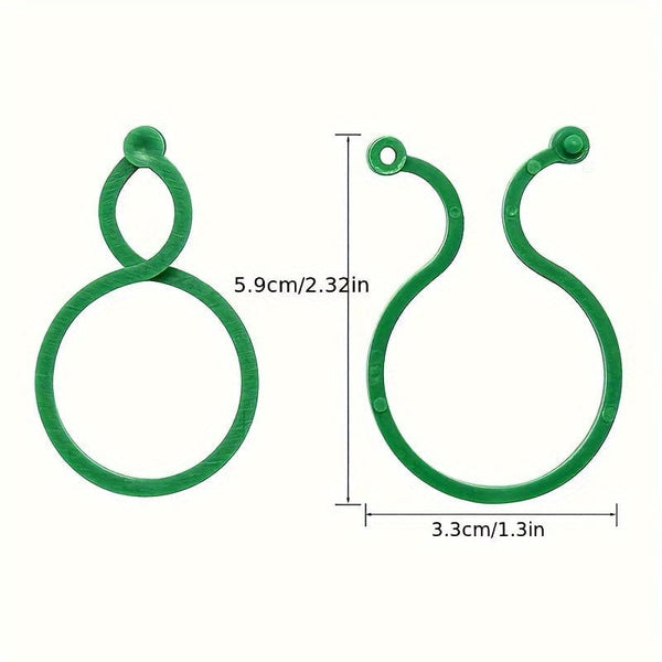 Planet Gates 50pcs 50pcs, Vegetables Tomato Vine Flower Clips, Plant Twist Clip, Garden Plant Support Clips, Plant Clips And Garden Clips For Other Vine Plants, For Climbing Plants, For Securing Plants
