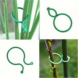 Planet Gates 50pcs 50pcs, Vegetables Tomato Vine Flower Clips, Plant Twist Clip, Garden Plant Support Clips, Plant Clips And Garden Clips For Other Vine Plants, For Climbing Plants, For Securing Plants