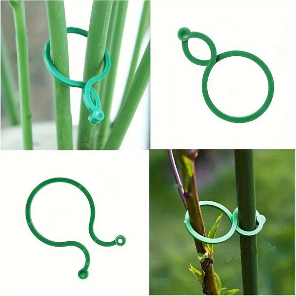 Planet Gates 50pcs 50pcs, Vegetables Tomato Vine Flower Clips, Plant Twist Clip, Garden Plant Support Clips, Plant Clips And Garden Clips For Other Vine Plants, For Climbing Plants, For Securing Plants