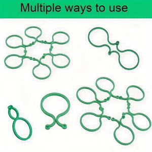 Planet Gates 50pcs 50pcs, Vegetables Tomato Vine Flower Clips, Plant Twist Clip, Garden Plant Support Clips, Plant Clips And Garden Clips For Other Vine Plants, For Climbing Plants, For Securing Plants