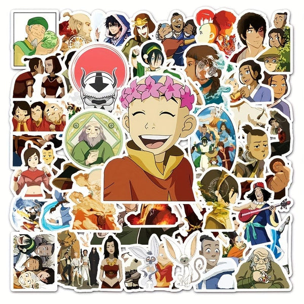 Planet Gates 50pcs Anime-211 50pcs Cute Cartoon Anime Stickers, Waterproof Stickers Decals For Car, Motorcycle, Laptop, Luggage, Water Bottle, Skateboard Decor Accessories