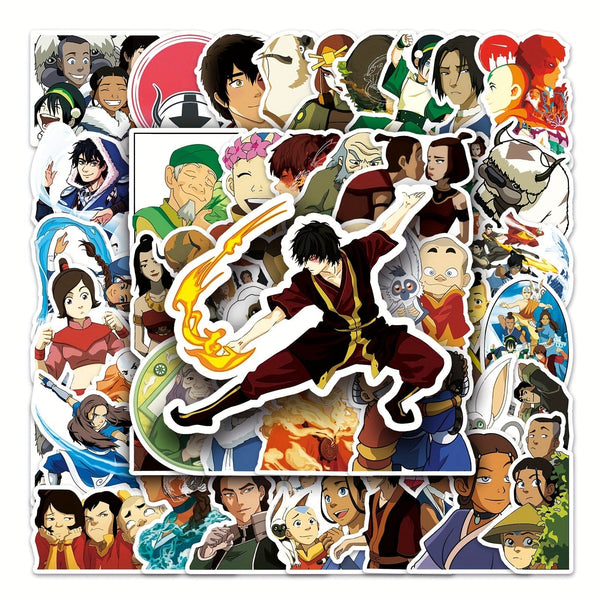 Planet Gates 50pcs Anime-211 50pcs Cute Cartoon Anime Stickers, Waterproof Stickers Decals For Car, Motorcycle, Laptop, Luggage, Water Bottle, Skateboard Decor Accessories